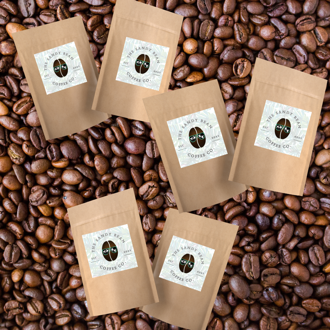 Sample coffee beans